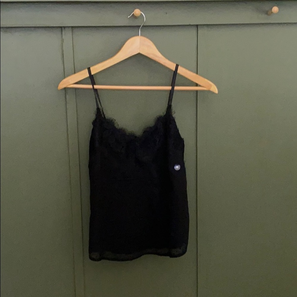 Abercrombie and Fitch black lace cami NWT